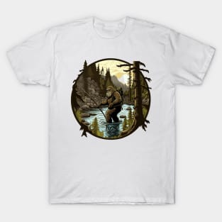 Big foot fishing T-Shirt